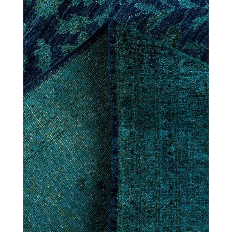Contemporary Overdyed Wool Hand Knotted Area Rug - 8' 1" x 9' 10"