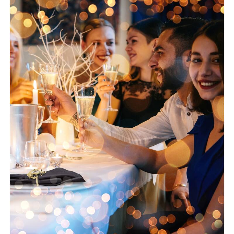 KitchaBon Anchor Gold Napkin Rings for Table Decor - Set of 6 - 2.25 x 1.85 x 1.75 inches