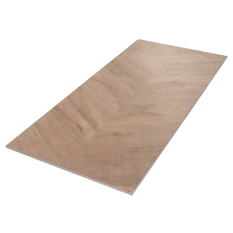 Apollo tile 24" x 48" Bois Matte Natural Porcelain Tile (15.49 sq ft/case) - 2 Pack