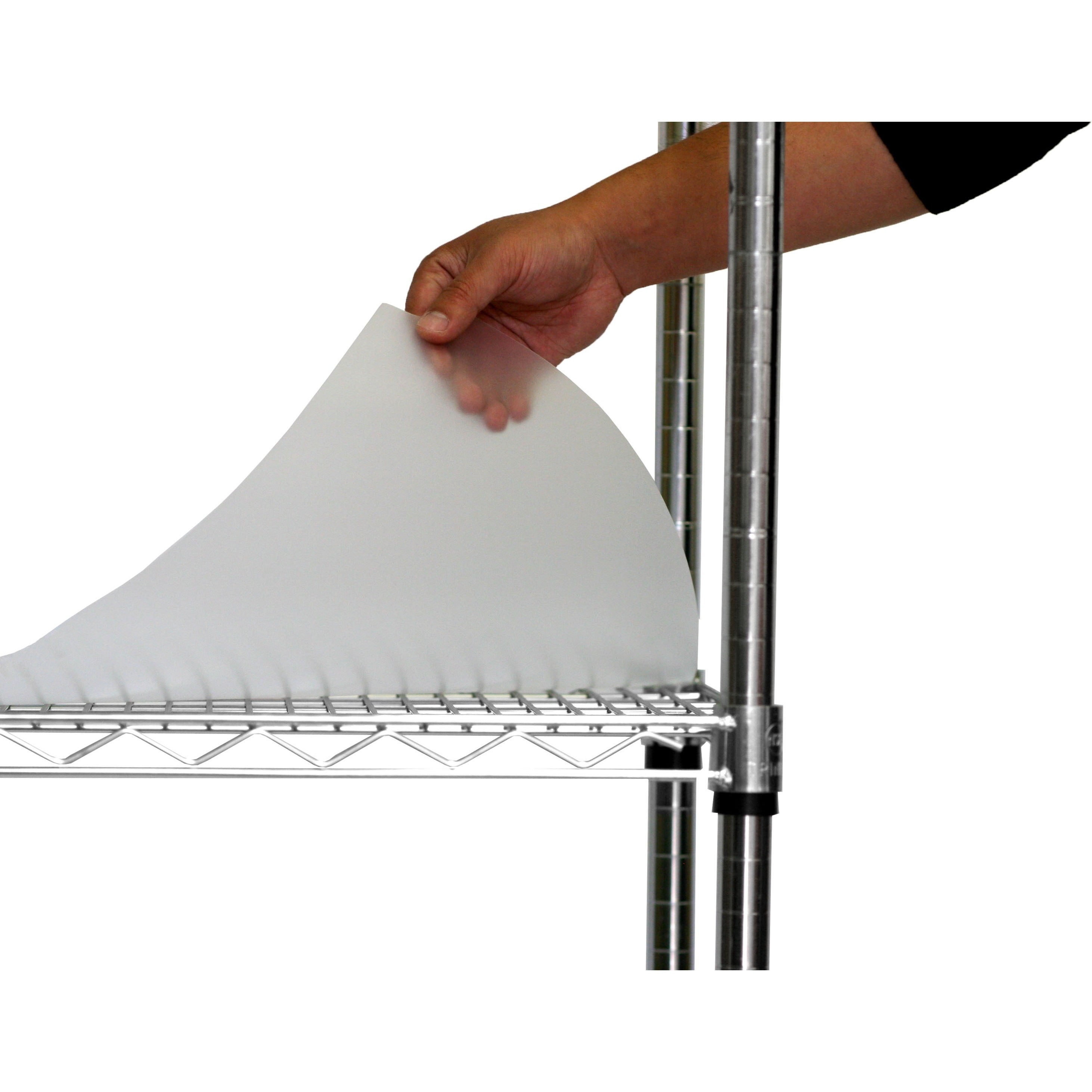 Trinity 18 X 4' Non-Adhesive Frosted Shelf Liners, Clear/frost - 4 pack