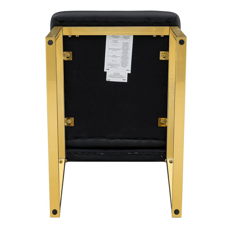 Set of 2- Heavy-duty chairs set: 2.1" thick cushion, iron frame, perfect for home or office. Classic colors, great value