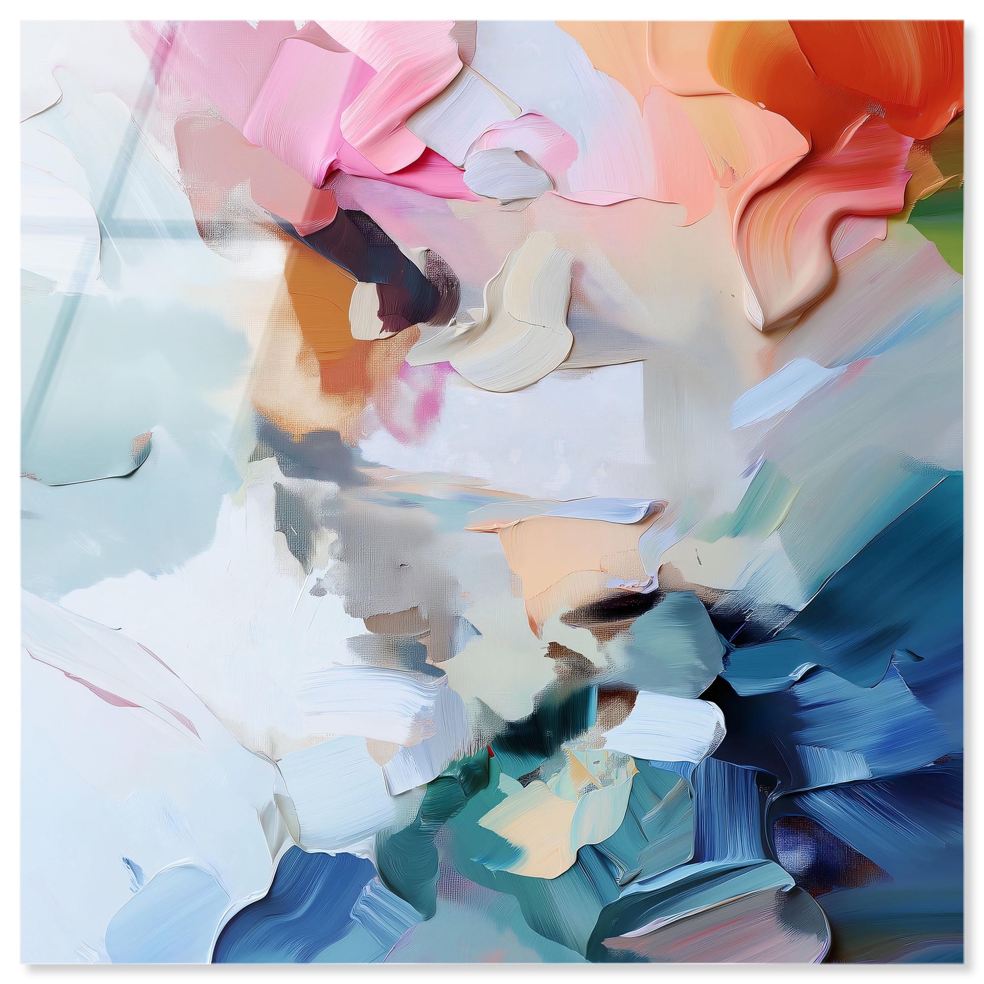 Rainbow Riot II Color Abstracts Acrylic Glass Wall Art by Art Remedy