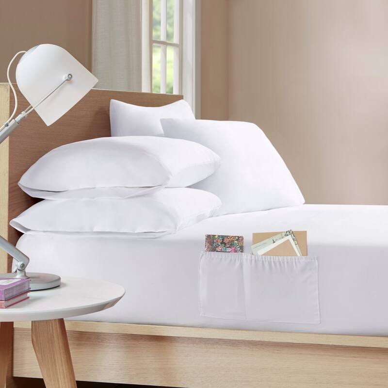 Microfiber Sheet Set with Side Storage Pockets by Intelligent Design