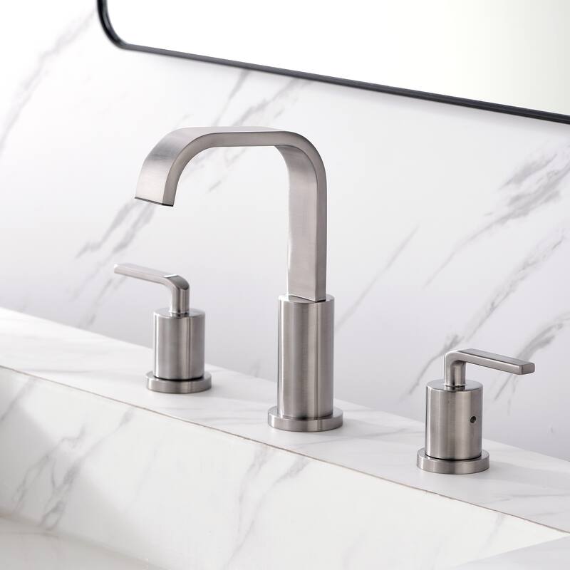 Luxier WSP03-T Widespread Bathroom Faucet with Pop-Up Drain