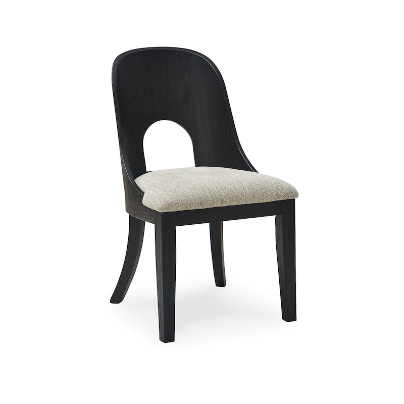 Signature Design by Ashley Rowanbeck Black/Gray Single Dining Chair - 20" W x 23.5" D x 34.5" H