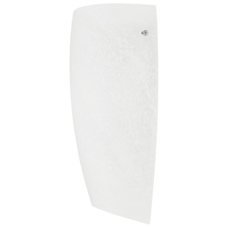 Access Lighting Daphne 1 Light Wall Sconce - Brushed Steel Finish - Alabaster Shade