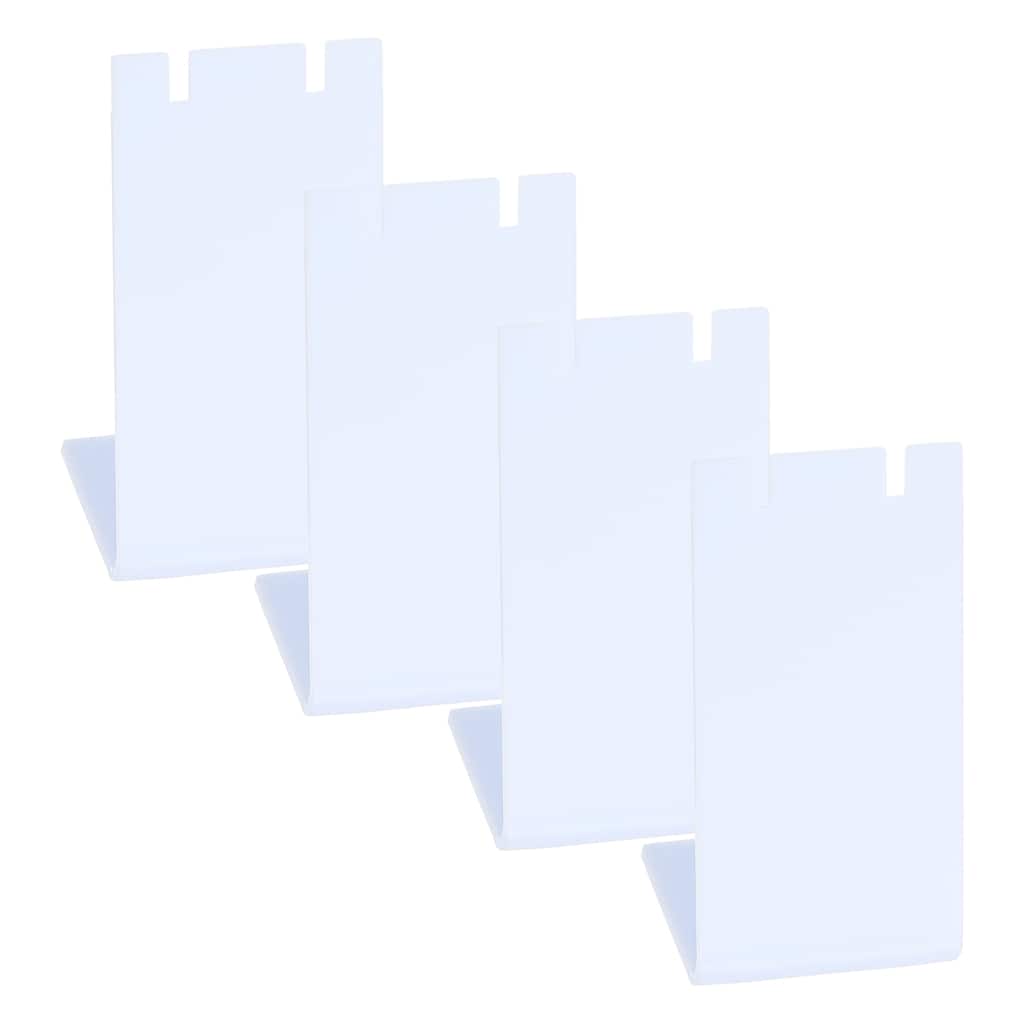 4pcs Earring Display Stand,Acrylic Earring Holder L Rack