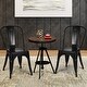preview thumbnail 17 of 21, Set of 4 Dining Side Chair Stackable Bistro Cafe Metal Stool GunBlack - See details