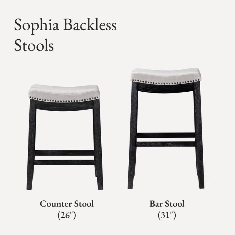 Maven Lane 31" Sophia Backless Bar Height Kitchen Stool