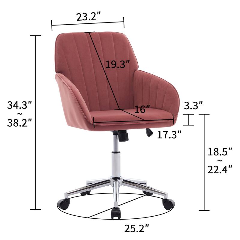 Modern Upholstered Swivel Office Chair