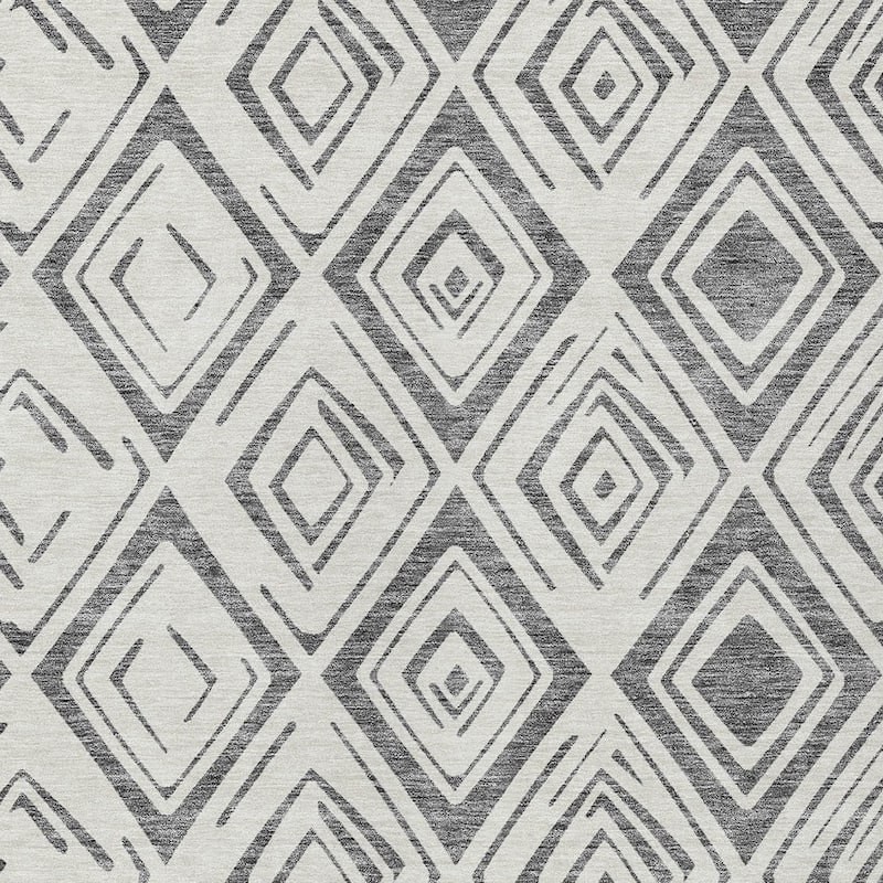 HomeRoots Geometric Transitional Rectangle Outdoor Rug