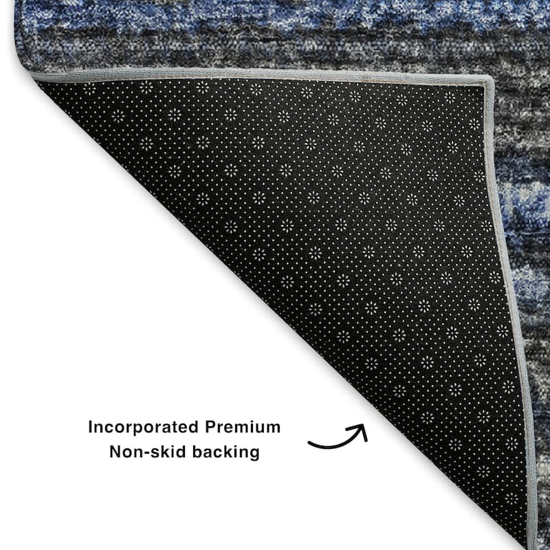 Premium Washable Super Soft Stripe Mayfield Rug