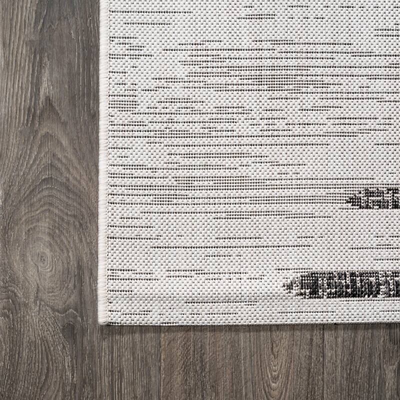 JONATHAN Y Colonia Berber Stripe Geometric Indoor/Outdoor Area Rug