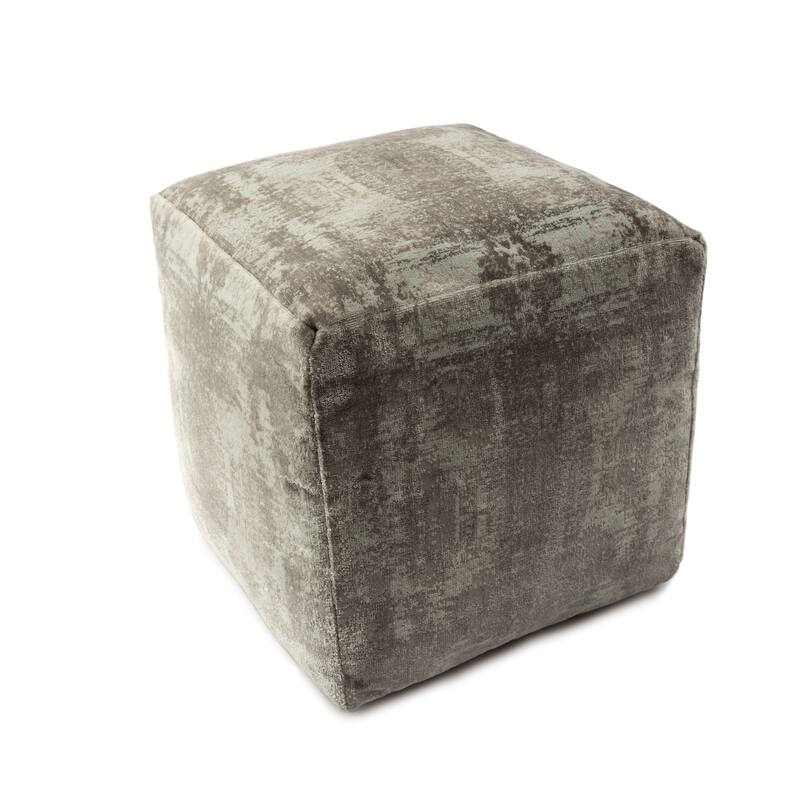 Sevita Modern Abstract Polyester Blend Pouf