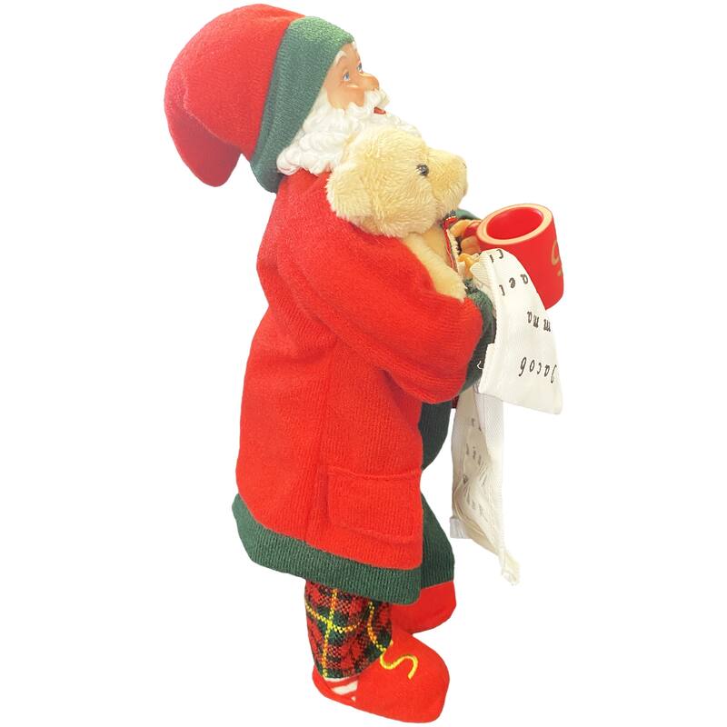 12" PJ Checking His List Claus