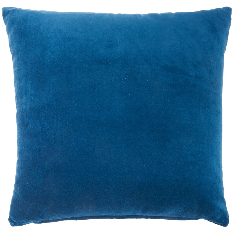 Mina Victory Life Styles Glam Solid Velvet Throw Pillow