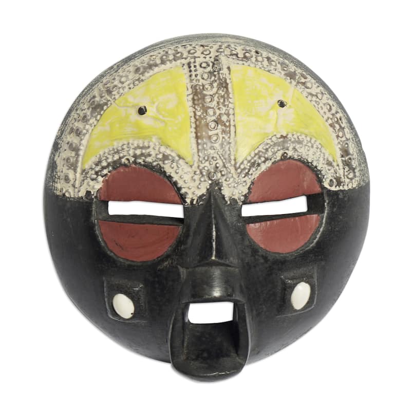 Novica Handmade Owia African Wood Mask