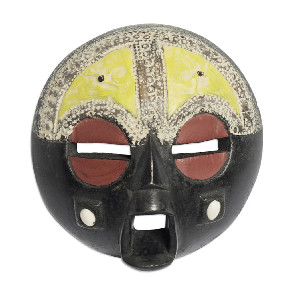 Novica Handmade Owia African Wood Mask