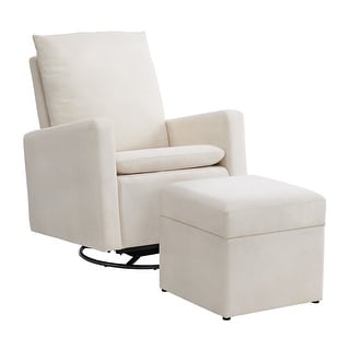 Soho Baby Everlee Upholstered Glider/Ottoman