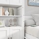 preview thumbnail 7 of 8, Twin Loft Bed Frame with Built-in Desk and Double Storage Drawers,Gray