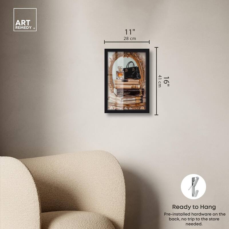 Elegant Glam by the Mirror Shadowbox by Art Remedy