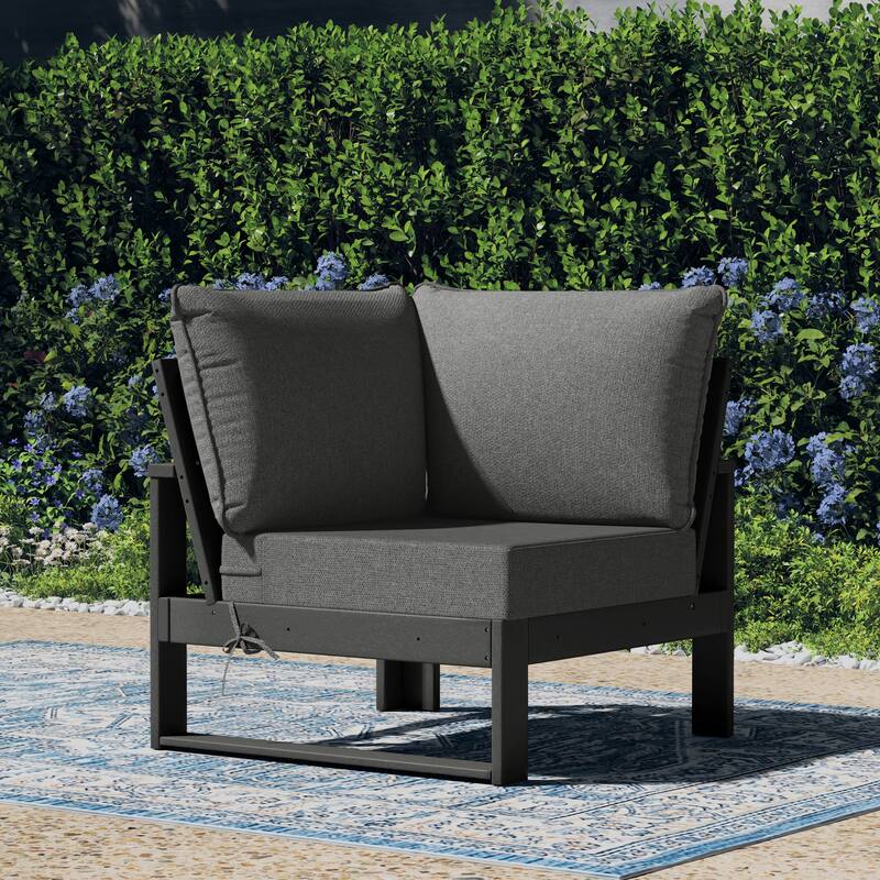 Endless Patio Deep Seating Corner Chair with Gray Frame