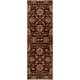 preview thumbnail 99 of 122, Patchway Handmade Classic Floral Wool Area Rug 2'6" x 8' - Chocolate - Runner