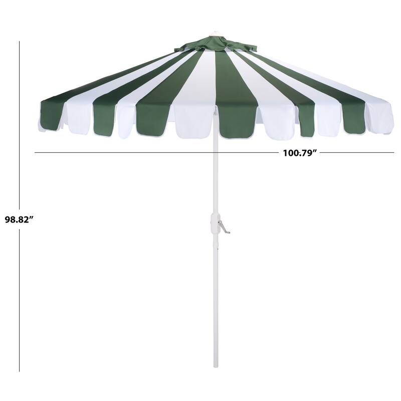 SAFAVIEH Outdoor Living Meze 9ft Crank Umbrella