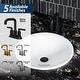 preview thumbnail 11 of 48, Karran Gillingham KBF536 2-Handle 4-Inch Centerset Bathroom Faucet with Matching Pop-up Drain
