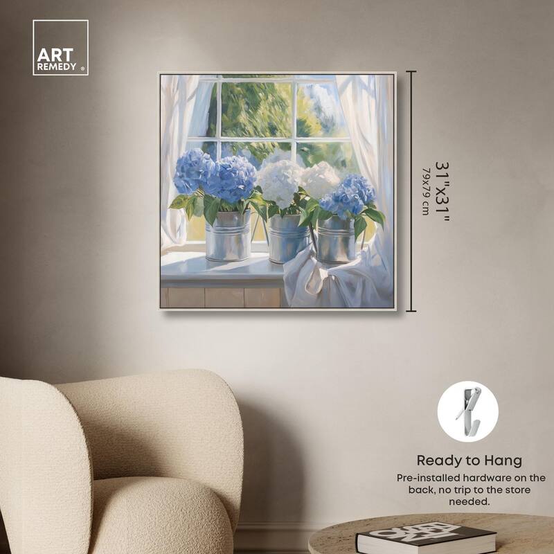 Window Bloom Canvas by Art Remedy