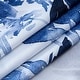 preview thumbnail 4 of 4, Dainty Home Blue Florals Printed Fabric 3D Designed Textured Fabric Shower Curtain 70" x 72"