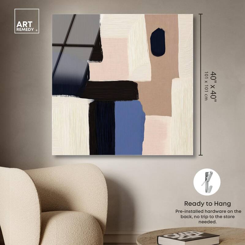 Blue Quietude II Acrylic by Art Remedy, Ready to Hang