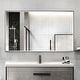 preview thumbnail 1 of 66, Rectangle Metal Framed Beveled Edge Bathroom Vanity Mirror 40"W x 24"H - Black