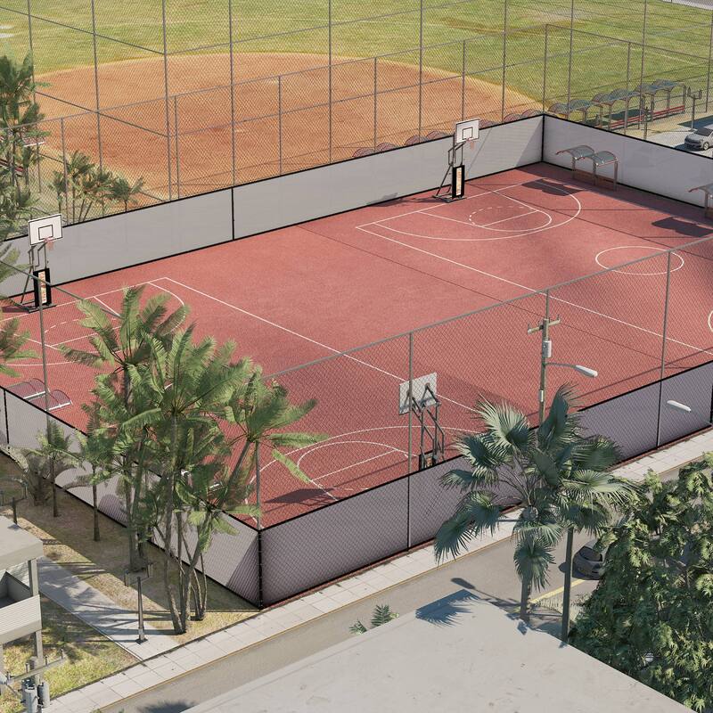 ColourTreeUSA 25 ft. Length Fence Privacy Screen Windscreen Cover Fabric Shade Tarp Netting Mesh Cloth Commercial Grade 170 GSM