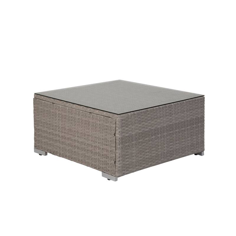 Luxton 64" Wide Outdoor Cushioned Chairs with Coffee Table