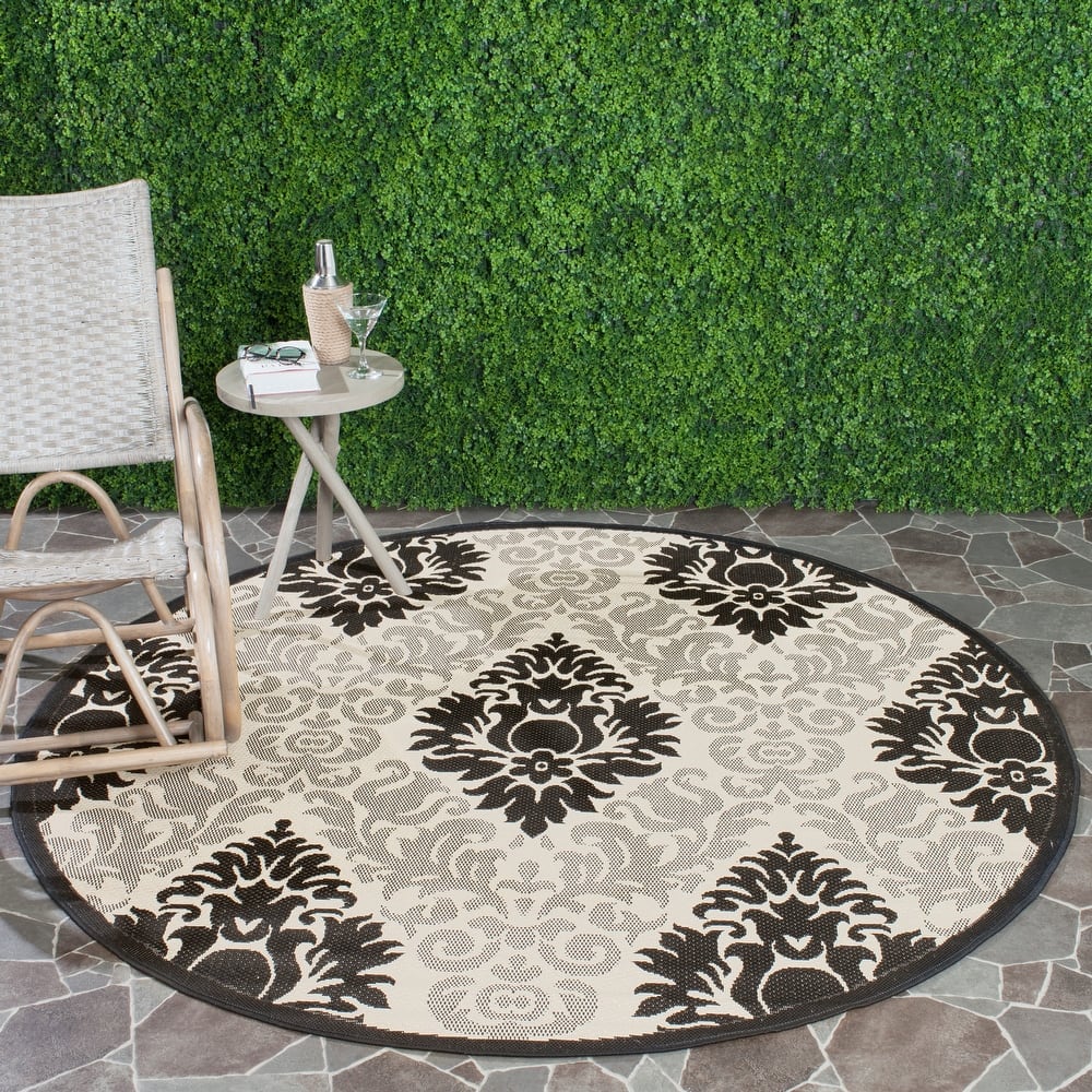 SAFAVIEH Courtyard Willene Boho Indoor/ Outdoor Waterproof Patio Backyard Rug