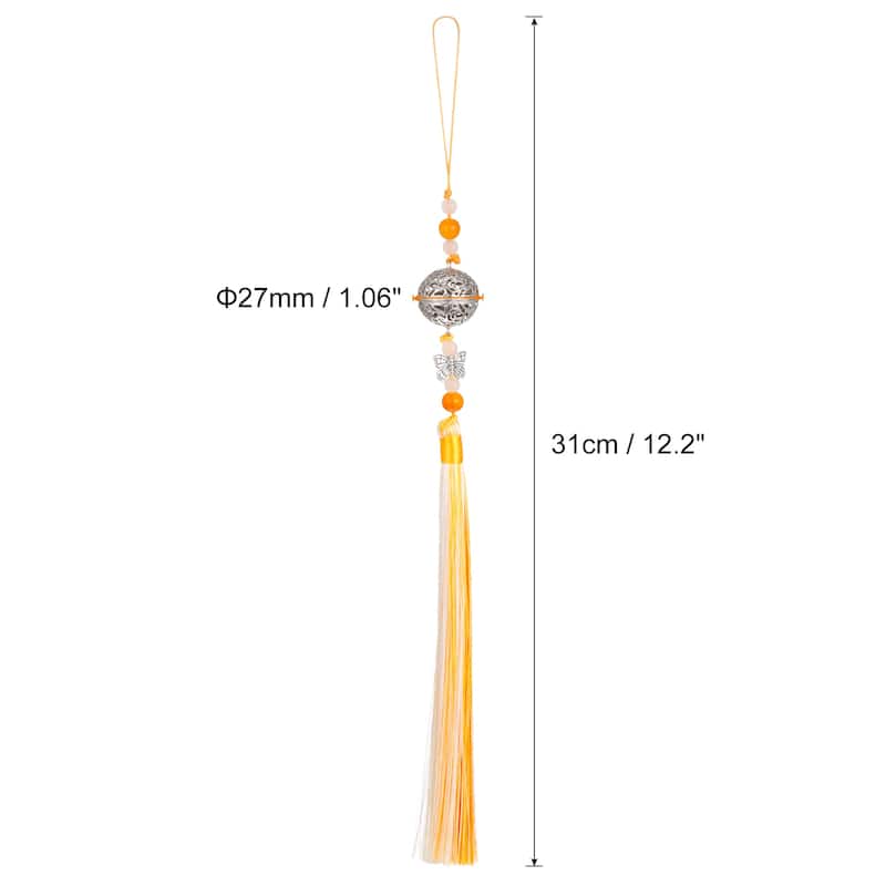 1Pcs 31cm/12.2" Pendants with Tassels, Classic Bells Tassel Pendant - Gold