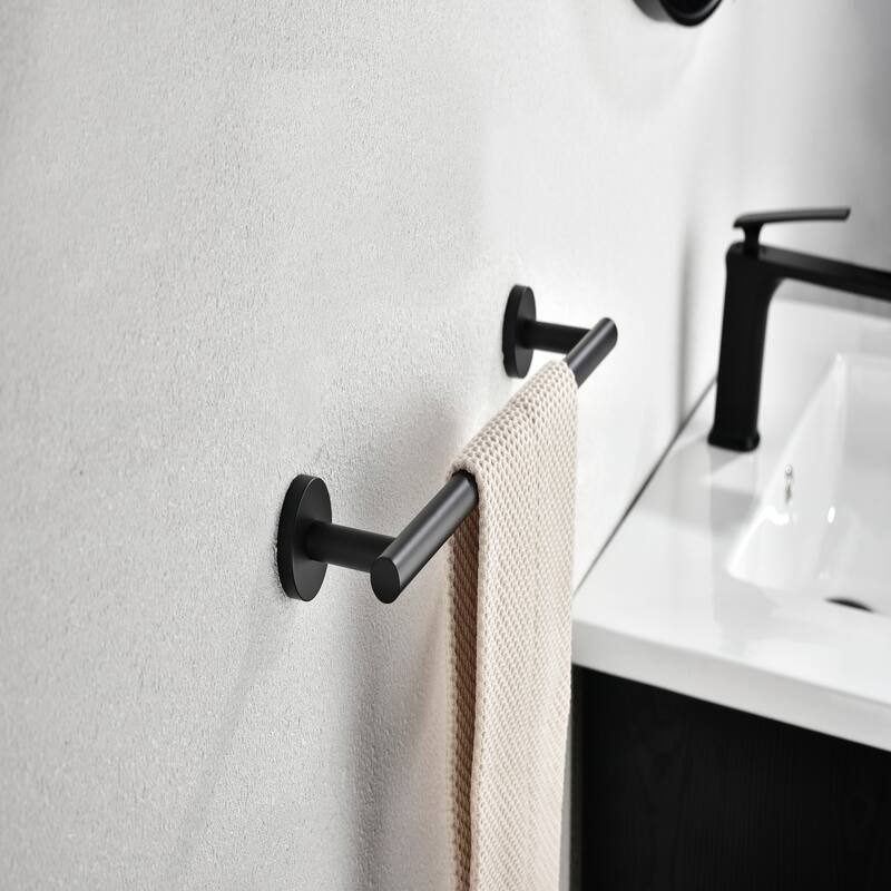 6 Piece Stainless Steel Bathroom Towel Rack Set