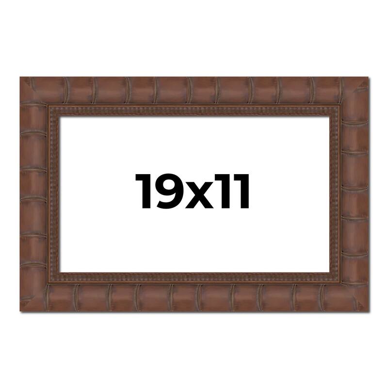 19x11 Frame Pewter Solid Wood Picture Frame Width 1.625 Inches | Interior Frame Depth 0.6875 Inches