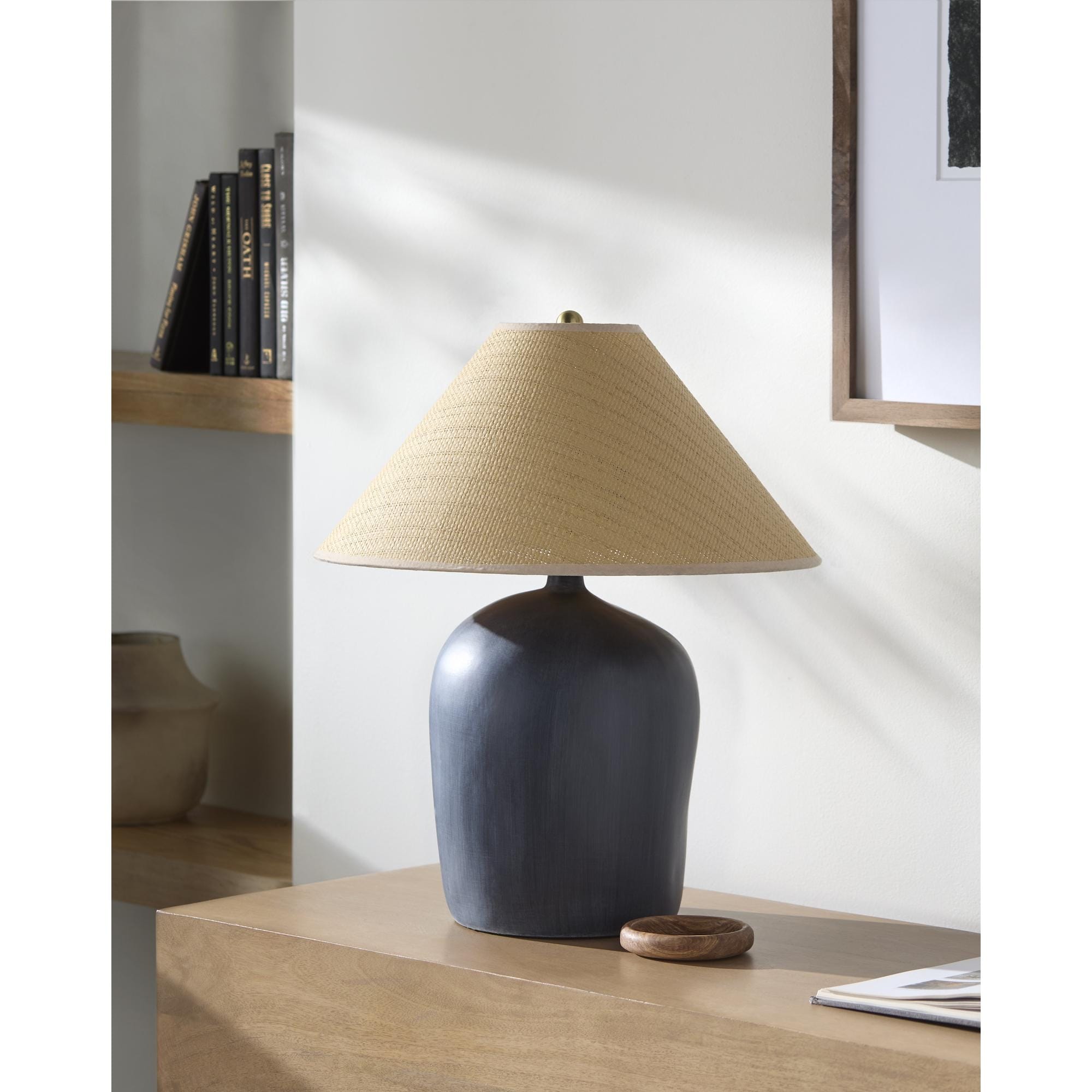 Livabliss Otahu Ceramic Accent Table Lamp - 20"H x 17"W x 17"D