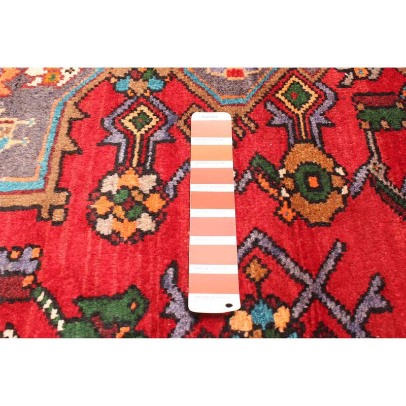 ECARPETGALLERY Hand-knotted Andelz Red Wool Rug - 4'1 x 6'10