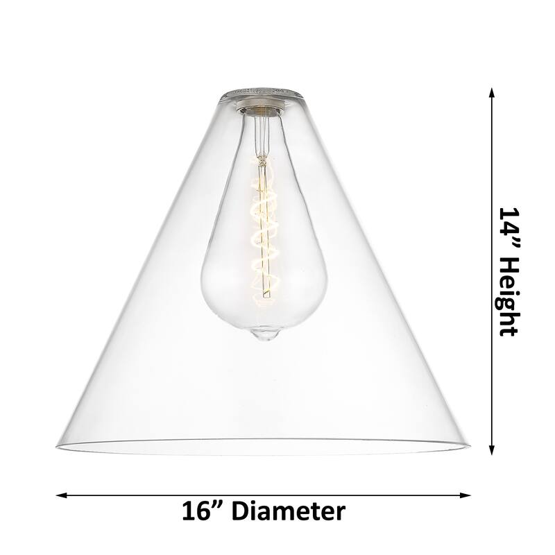 Innovations Lighting Downtown Urban - Crown Point - 1 Light 16" Berkshire Stem Hung Pendant