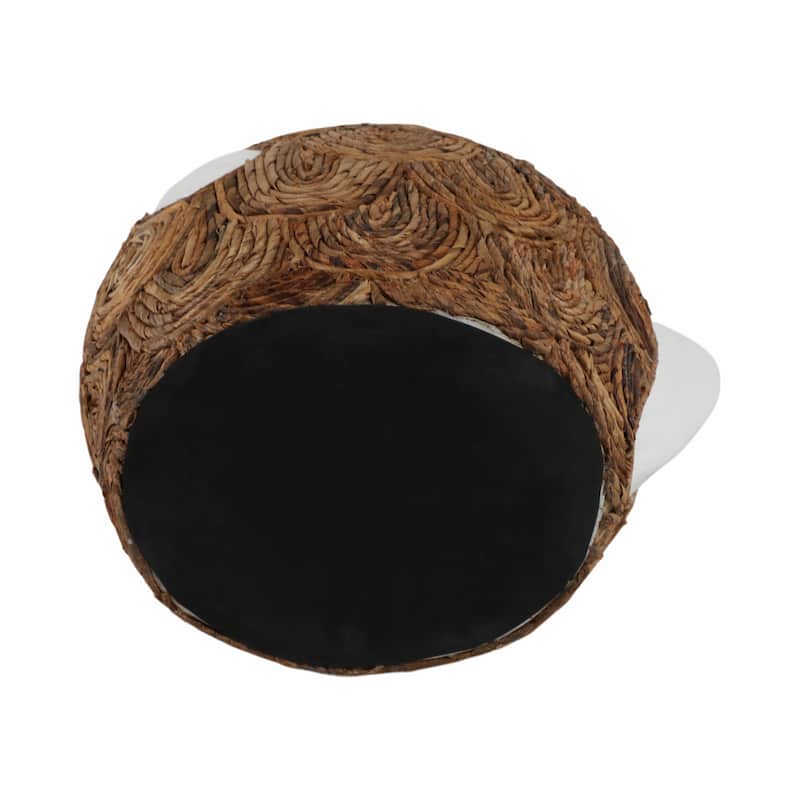 Pottery Terracotta Decorative Vase with Woven Banana Fiber Detailing