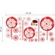 preview thumbnail 15 of 15, Walplus Red Pink Dandelion Flower Wall Sticker Nursery Decor Decal