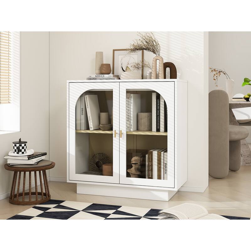 Storage Sideboard with Acrylic Door - White