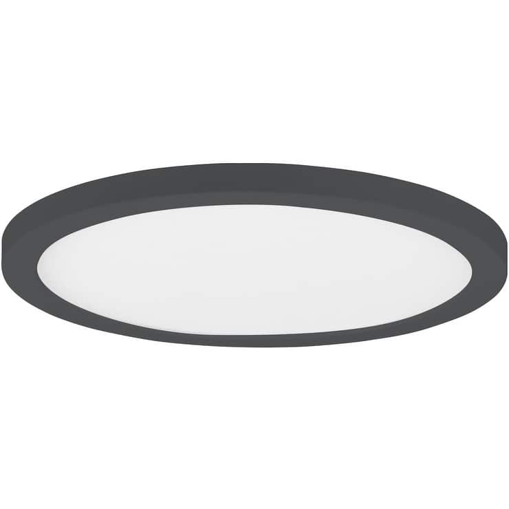Maxim 57597WT Chip 12" Wide LED Flush Mount Ceiling Fixture - 5CCT - Black