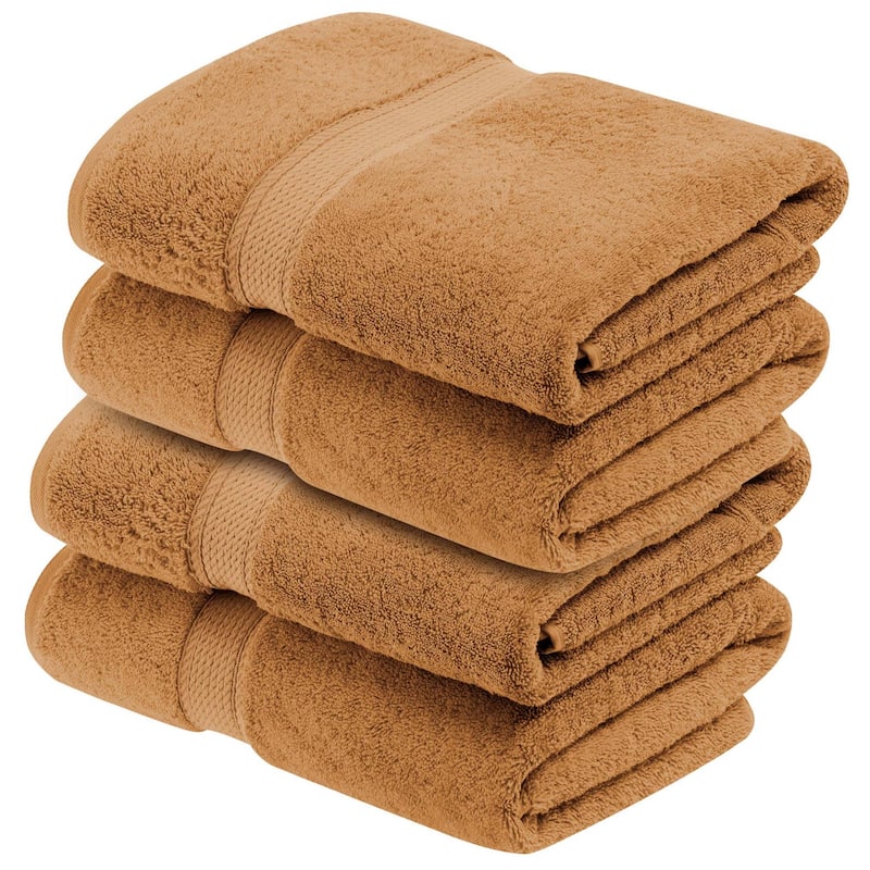 Superior Egyptian Cotton Pile Heavyweight Bath Towel Set of 4