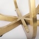 preview thumbnail 9 of 10, Laurent White Marble Top w/Gold Metal Base Dining Table - Off White