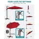 preview thumbnail 9 of 28, 10 ft. Round 360-Degree rotation Cantilever Patio Umbrella