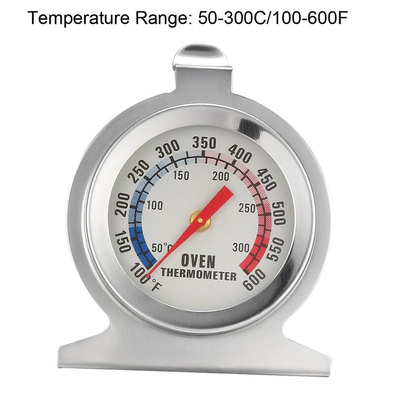 Oven Thermometer 100-600F Stainless Steel Instant Read Temperature Gauge 2pcs